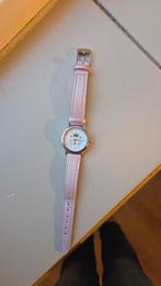 Leuk roze kinderhorloge met kattenprint, Ophalen of Verzenden, Zo goed als nieuw, Roze, Meisje