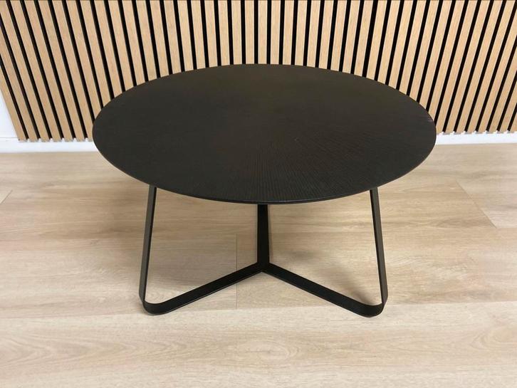 Zwart ronde salontafel Kea Gold serie industrieel Sjiek, Huis en Inrichting, Tafels | Salontafels, Nieuw, Minder dan 50 cm, 50 tot 100 cm