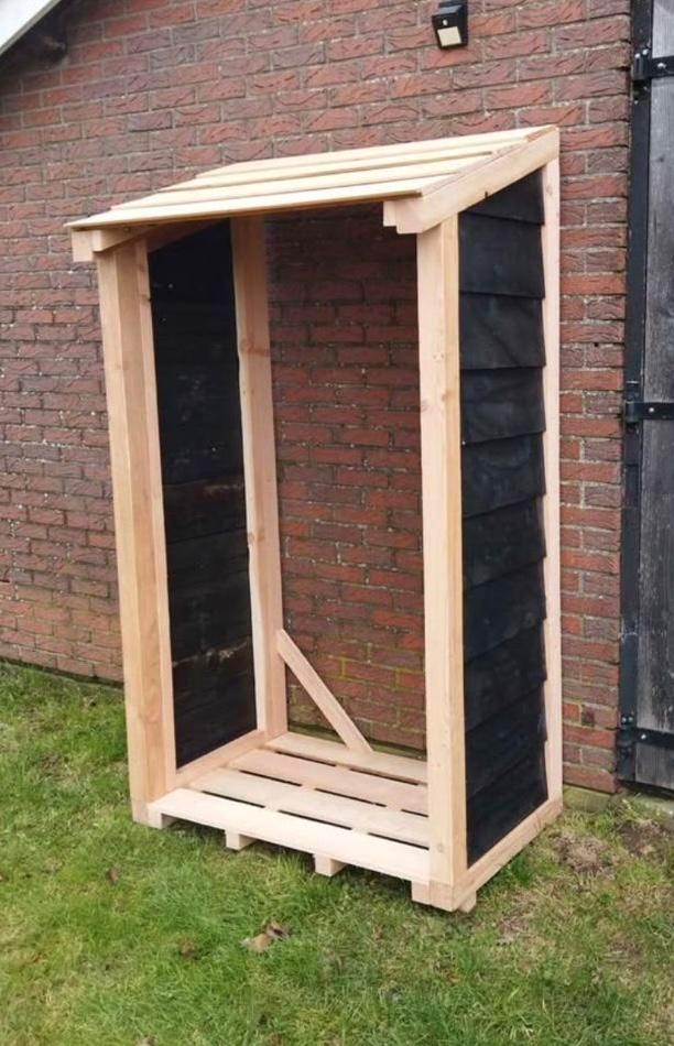 Houtopslag houthok douglas, Tuin en Terras, Haardhout, Minder dan 3 m³, Ophalen of Verzenden