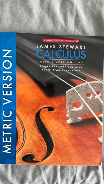Calculus metric version 8E beschikbaar voor biedingen