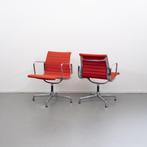 20 Vitra Eames Ea107 Rood Hopsak Chroom, Niet ingevuld, Niet ingevuld, Zo goed als nieuw, Metaal