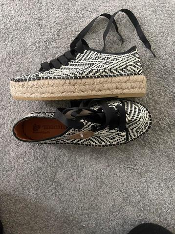 Macarena Espadrilles Zwart Wit - Maat 37 - Nieuw! beschikbaar voor biedingen