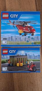 Lego City 60108 brandweer helikopter compleet, Ophalen of Verzenden, Gebruikt, Complete set, Lego