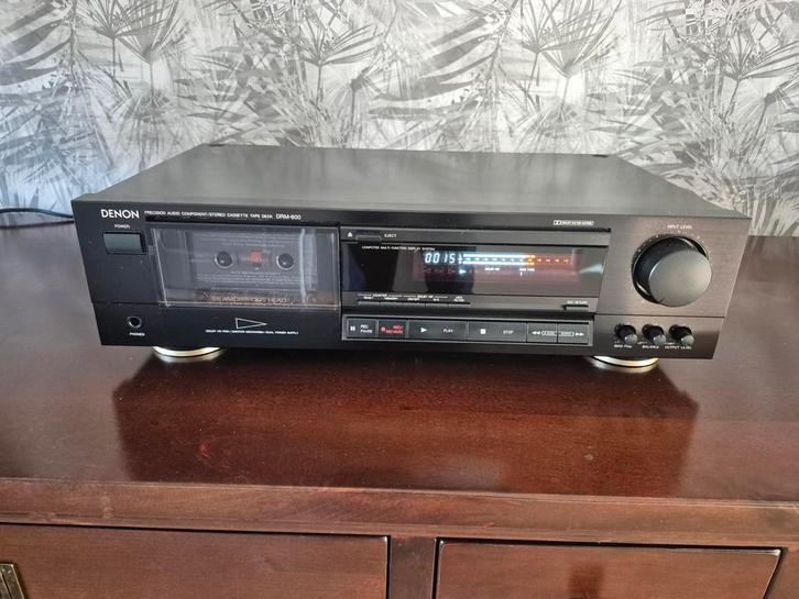 Denon DRM-600 Cassettedeck, Audio, Tv en Foto, Cassettedecks, Enkel, Denon, Tiptoetsen, Tape counter, Ophalen of Verzenden