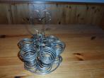 Retro - metalen eierhouder voor 6 eieren, Ophalen of Verzenden, Gebruikt