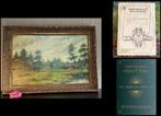 Klassiek olieverf schilderij van L Dam landschap boerderij, Antiek en Kunst, Kunst | Schilderijen | Klassiek, Ophalen