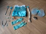 Frozen Elsa jurk met sleep, bijpassende accessoires, 4-6 jr, Ophalen of Verzenden, Zo goed als nieuw, Meisje