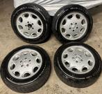 ✅ 15 INCH MERCEDES-BENZ 8 GAATS VELGEN + NIEUWE BANDEN, Auto-onderdelen, Gebruikt, 16 inch, Banden en Velgen, Personenwagen