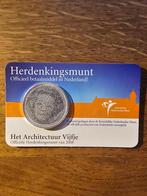 Architectuur vijfje 2008 coincard verzilverd UNC, Ophalen of Verzenden, Koningin Beatrix, Euro's
