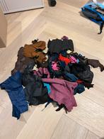 Restjes zacht kledingleer, Hobby en Vrije tijd, Stoffen en Lappen, Gebruikt, Zwart, Leer of Kunstleer, Ophalen of Verzenden