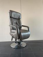 Luxe beige leren elektrische sta op stoel / relax fauteuil, Huis en Inrichting, Fauteuils, Ophalen, Minder dan 75 cm, Nvt, Nvt
