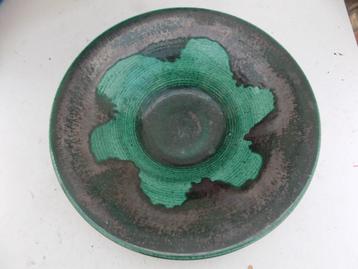 Wandbord Fruitschaal royaal groentinten jaren 70 beschikbaar voor biedingen