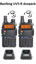Baofeng UV 5 R 5W duo pack portofoon walkie talkie | NIEUW, Nieuw, Portofoon of Walkie-talkie, Ophalen of Verzenden, Handsfree-functie
