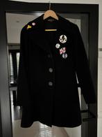 Te koop! Middellange zwarte Trenchcoat, Ophalen of Verzenden, Zo goed als nieuw, Maat 34 (XS) of kleiner, Zwart
