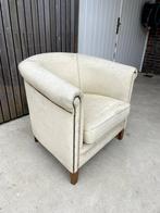 Chesterfield Fauteuil Stof - Opnieuw bekleed, Ophalen, Gebruikt, Chesterfield, 75 tot 100 cm