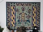 Afrikaans doek op houten frame, Ophalen