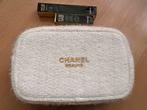 Chanel beauty tweed toilettas met mascara en lipstick NIEUW, Sieraden, Tassen en Uiterlijk, Toilettassen, Ophalen of Verzenden