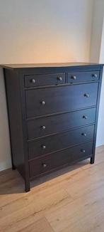 Hemnes 6 lades Ikea zwartbruin, Huis en Inrichting, Ophalen, Gebruikt, 50 tot 100 cm, 3 of 4 laden