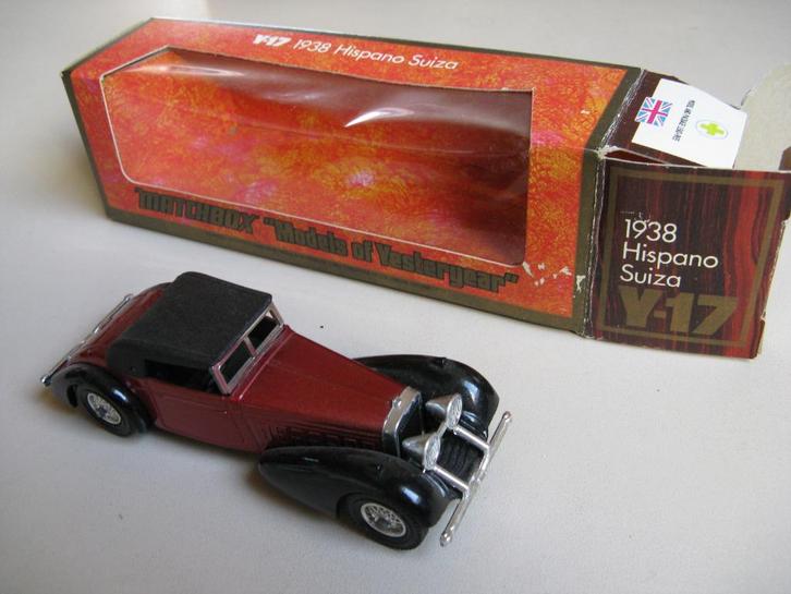 Matchbox Yesteryear - Hispano Suiza 1938, Hobby en Vrije tijd, Modelauto's | Overige schalen, Nieuw, Auto, Ophalen of Verzenden