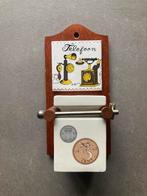 Vintage Telefoon spaarpot Wandhouder, Ophalen of Verzenden, Gebruikt