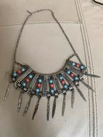 Hele mooie kleurrijke Afrikaanse ketting, Ophalen of Verzenden, Zo goed als nieuw, Zilver, Overige materialen