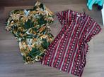 2 dames zomerjurken, dunne blousen korte mouw M h&m, Ophalen of Verzenden, Zo goed als nieuw, Blauw