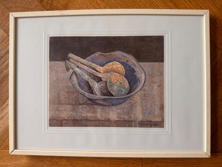 Jopie Huisman Stilleven, 1987, Antiek en Kunst, Kunst | Tekeningen en Foto's, Ophalen of Verzenden
