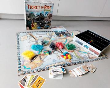 Ticket to ride bordspel versie Europa zo goed als nieuw! beschikbaar voor biedingen