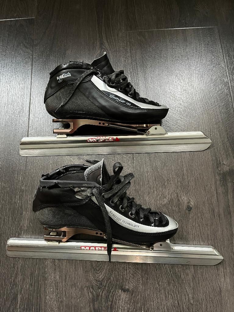 Klapschaatsen mt 38, Sport en Fitness, Schaatsen, Ophalen, Klapschaats, Zo goed als nieuw, Maple