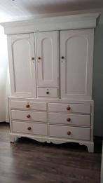 Antiek Engels. Buffetkast. Linnenkast.  Butler's chest.White, Antiek en Kunst, Ophalen