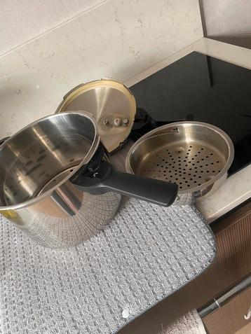 RVS Snelkookpan 6L - Zo goed als nieuw beschikbaar voor biedingen