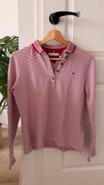 Tommy Hilfiger gestreepte longsleeve met kraag – bijna nieuw, Kleding | Dames, Tops, Ophalen, Zo goed als nieuw, Rood