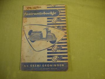 GOOGO INSTRUCTIEBOEKJE GREMI beschikbaar voor biedingen