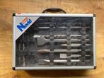 Boren/ beitels set zilveren koffer 16 stuks Novit Tools, Ophalen of Verzenden, Gebruikt