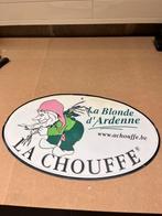 La chouffe oud bord, Ophalen of Verzenden, Gebruikt, Reclamebord, Plaat of Schild, Overige merken