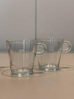 Nespresso Espresso Glazen - Set van 2, Ophalen, Zo goed als nieuw, Glas, Glas of Glazen