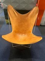 Design Plux Vlinder Fauteuil , 150 euro, 1 stuk, Huis en Inrichting, Fauteuils, Gebruikt, Ophalen of Verzenden, 50 tot 75 cm, Leer
