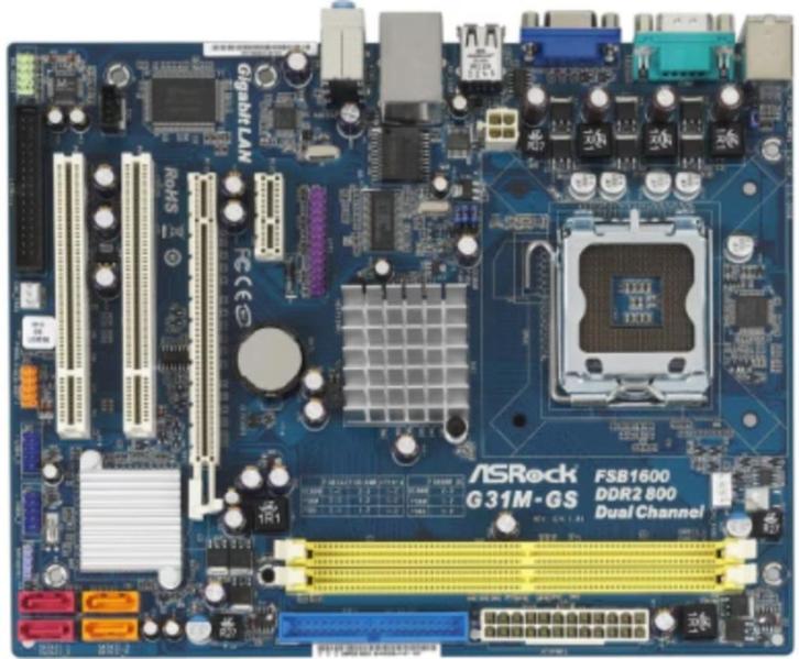 ASRock G31M-GS socket 775, Computers en Software, Moederborden, Gebruikt, Verzenden