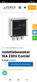 Isolatiebewaker 16A 230V Combi - Nieuw, Caravans en Kamperen, Camper-accessoires, Ophalen of Verzenden, Nieuw