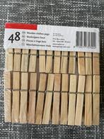 Houten wasknijpers- verpakt per 48 stuks., Ophalen of Verzenden, Nieuw, Overige typen