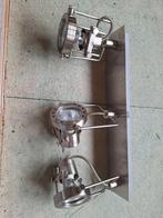 Studio Spot - 3-Lichts Plafondspot/Wandspot, Ophalen, Halogeen, Metaal of Aluminium, Zo goed als nieuw