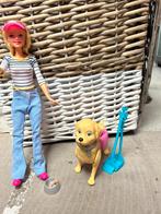 Barbie met hond, Kinderen en Baby's, Speelgoed | Poppen, Ophalen of Verzenden, Zo goed als nieuw, Barbie
