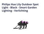 Philips Hue Lily Outdoor Spot - Zwart, Kunststof, Minder dan 50 watt, Nieuw, Ophalen of Verzenden
