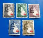 NVPH 661-665 - Kankerbestrijding 1955, Postzegels en Munten, Postzegels | Nederland, Verzenden, Na 1940, Postfris