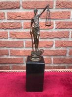 bronzen beeld van Vrouwe Justitia, 34.5 cm, Ophalen of Verzenden