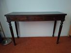 Hardhouten Sidetable met Lades, Gebruikt, 100 tot 150 cm, Overige houtsoorten, Antiek