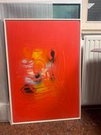 Abstract Schilderij Arno Montforts '06 - Rood/Geel/Zwart/Wit, Antiek en Kunst, Ophalen of Verzenden