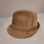 Heren gleuf hoed licht bruin rib maat 57, 56 of 57 cm (M, 7 of 7⅛ inch), Ophalen of Verzenden, Hoed, Zo goed als nieuw