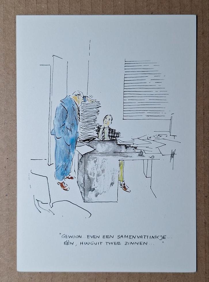 Peter van Straaten - Tempo-Team - Humor op de werkplek nr. 4, Verzamelen, Ansichtkaarten | Themakaarten, Ongelopen, 1980 tot heden
