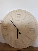 Houten grote wandklok diameter 107cm, Ophalen, Gebruikt